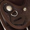 vidaXL Sela western, cabresto e peitoral em couro genu&iacute;no 15" castanho