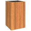 vidaXL Vaso/floreira de jardim 35x35x60 cm madeira de ac&aacute;cia maci&ccedil;a