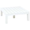 vidaXL 5 pcs conjunto lounge para jardim pl&aacute;stico branco