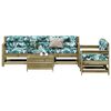 vidaXL 6 pcs conjunto lounge de jardim c/ almofad&otilde;es pinho impregnado