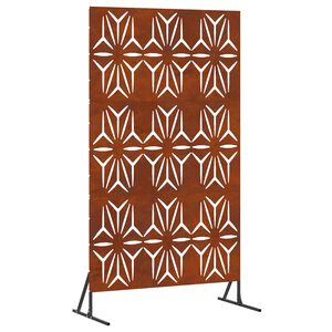 vidaXL Protetor de Privacidade 100 x 50 x 180 cm A&ccedil;o Corten