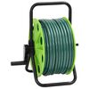 vidaXL Enrolador independente com mangueira de 50 m PVC verde