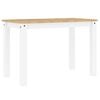 vidaXL Mesa de jantar Panama 112x60x75 cm pinho maci&ccedil;o branco
