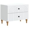 vidaXL Arm&aacute;rio de Cabeceira com gaveta Branco 62 x 34,5 x 48 cm
