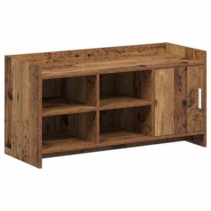 vidaXL Arm&aacute;rio de Sapatos com porta Madeira antiga 100 x 39,5 x 51 cm