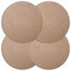 vidaXL Sousplat de Juta 4 pcs Natural &Oslash; 30 cm 100% Juta Tossa