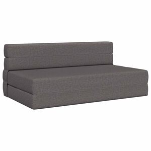 vidaXL Sof&aacute; Cama Dobr&aacute;vel Cinzento-claro 152 x 86,5 x 60 cm Tecido