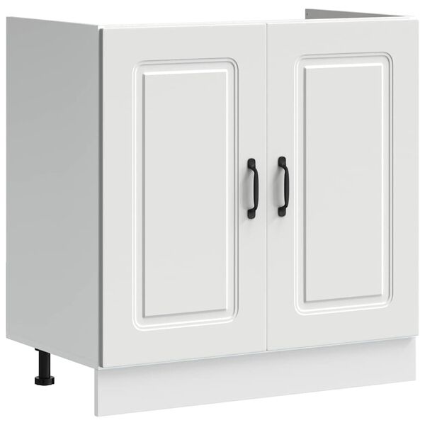 vidaXL Arm&aacute;rio de Cozinha com porta Kalmar Branco 80 x 46 x 81,5 cm