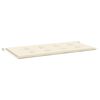 vidaXL Almofad&atilde;o p/ banco de jardim 120x50x3cm tecido oxford creme