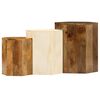 vidaXL Conjunto de mesas de centro 3 pcs madeira de mangueira maciça