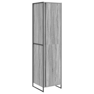 vidaXL Guarda-Roupa Cinza Sonoma 50 x 50 x 200 cm Madeira processada