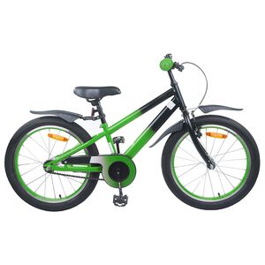 vidaXL Bicicleta Infantil 18 Polegadas para 5-7 anos Azul Preto