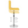 vidaXL Bancos de bar 2 pcs tecido amarelo mostarda