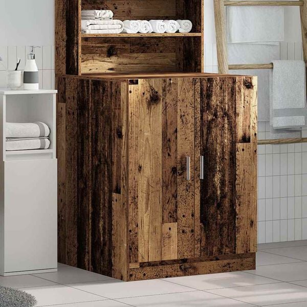 vidaXL Arm&aacute;rio m&aacute;quina de lavar 70,5x71,5x91,5 cm madeira velha