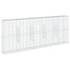 vidaXL Cesto gabi&atilde;o com cobertura 500x50x200 cm ferro galvanizado