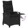 vidaXL Cadeiras de Jardim Reclin&aacute;veis Preto 56 x 60 x 112 cm