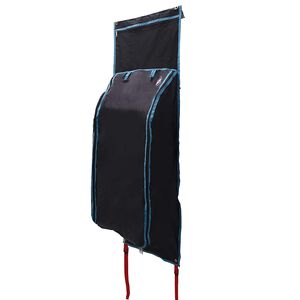 vidaXL Saco de Armazenamento Preto e Azul 140 x 43 cm oxford