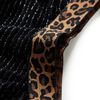 Saia para criança com cinta leopardo preto 128