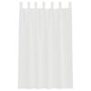vidaXL Cortinas de voile com la&ccedil;os 2 pcs branco 140x175 cm