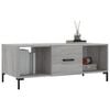 vidaXL Mesa de centro 102x50x40cm derivados de madeira cinzento sonoma