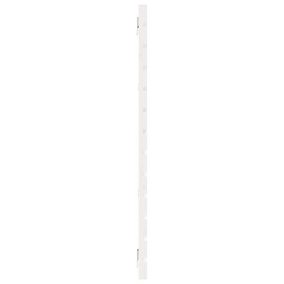 vidaXL Cabeceira de parede 206x3x91,5cm madeira de pinho maciça branco