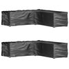 vidaXL Capas p/ mob&iacute;lia jardim forma de L 2 pcs 16 ilh&oacute;s 285x285x70 cm
