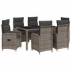 vidaXL Conjunto de Jantar para Exterior 7 pcs