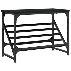 vidaXL Sapateira 60x30x45 cm derivados de madeira preto