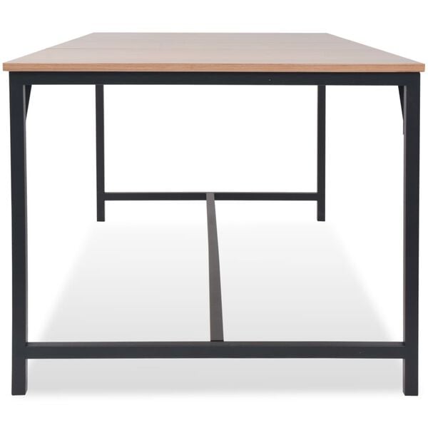 vidaXL Mesa de jantar em madeira de freixo 180x90x76 cm