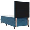 vidaXL Cama Box com colch&atilde;o Azul escuro 90 x 190 cm Veludo