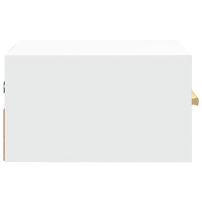 vidaXL Mesa de cabeceira montagem na parede 35x35x20 cm branco
