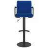 vidaXL Bancos de bar 2 pcs tecido azul