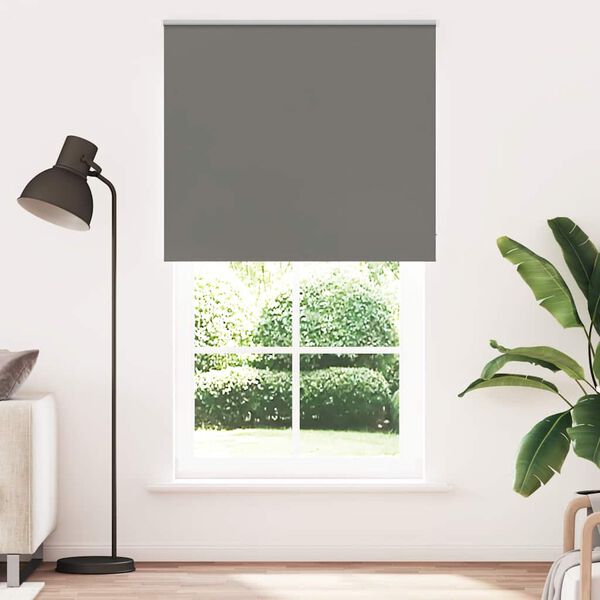vidaXL Persiana de enrolar 125x230 cm largura tecido 121,6cm poli&eacute;ster
