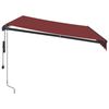 vidaXL Toldo retr&aacute;til autom&aacute;tico com luzes LED 350x250 cm bord&ocirc;