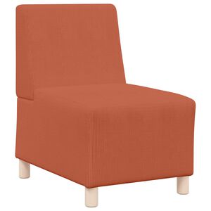 vidaXL Unidade de Sof&aacute; Modular Sem Bra&ccedil;os Laranja 55 x 74 x 82 cm