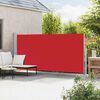 vidaXL Toldo lateral retr&aacute;til para p&aacute;tio 180x500 cm vermelho