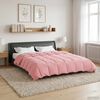 vidaXL Duvet de Ano Inteiro Colchonete Rosa 200 x 240 cm Microfibra