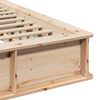 vidaXL Estrutura da Cama Castanho 200 x 200 cm