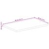 vidaXL Tampo de mesa retangular 40x20x3,8 cm madeira recuperada maci&ccedil;a