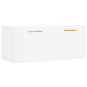 vidaXL Arm&aacute;rio de parede 80x36,5x35 cm derivados de madeira branco