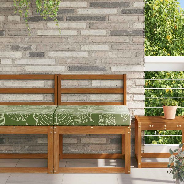 vidaXL Almofada para Sof&aacute; Externo Design de Folha 60 x 60 x 8 cm