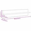 vidaXL Prateleiras de Parede 4 pcs Madeira Antiga 80 x 11,5 x 18 cm
