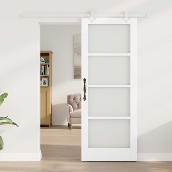 vidaXL Porta Deslizante Branco 78 x 202 cm
