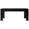 vidaXL Mesa de jantar 180x90x76 cm contraplacado preto brilhante