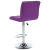 vidaXL Bancos de bar 2 pcs couro artificial roxo