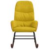 vidaXL Cadeira de baloiço veludo amarelo