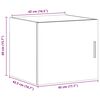 vidaXL Arm&aacute;rio de parede 45x42,5x40 cm derivados de madeira branco
