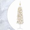 vidaXL &Aacute;rvore de Natal artificial estreita com bolas 150 cm 150 LED
