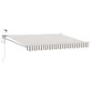 vidaXL Toldo Retr&aacute;til El&eacute;trico Cinza Claro e Branco
