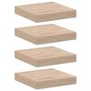 vidaXL Prateleiras flutuantes 4 pcs 23x23,5x4 cm derivados de madeira